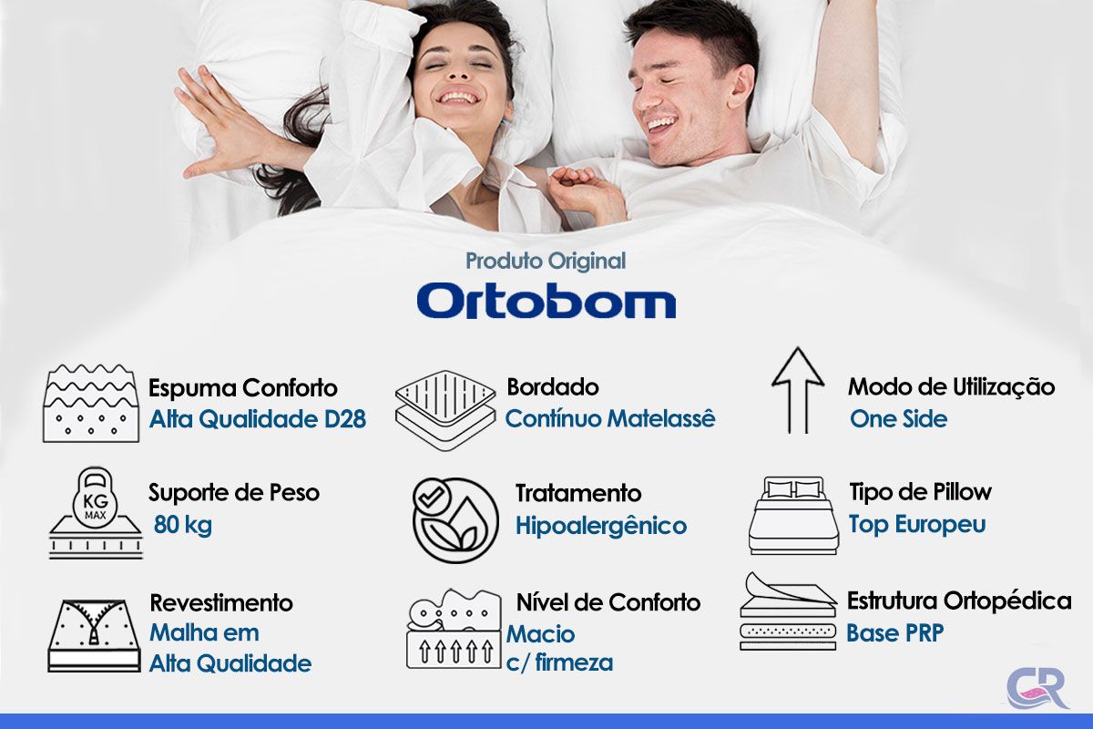 Colchão Ortopédico Ortobom Airtech 60 Colchão Ortopédico Ortobom Airtech 60
