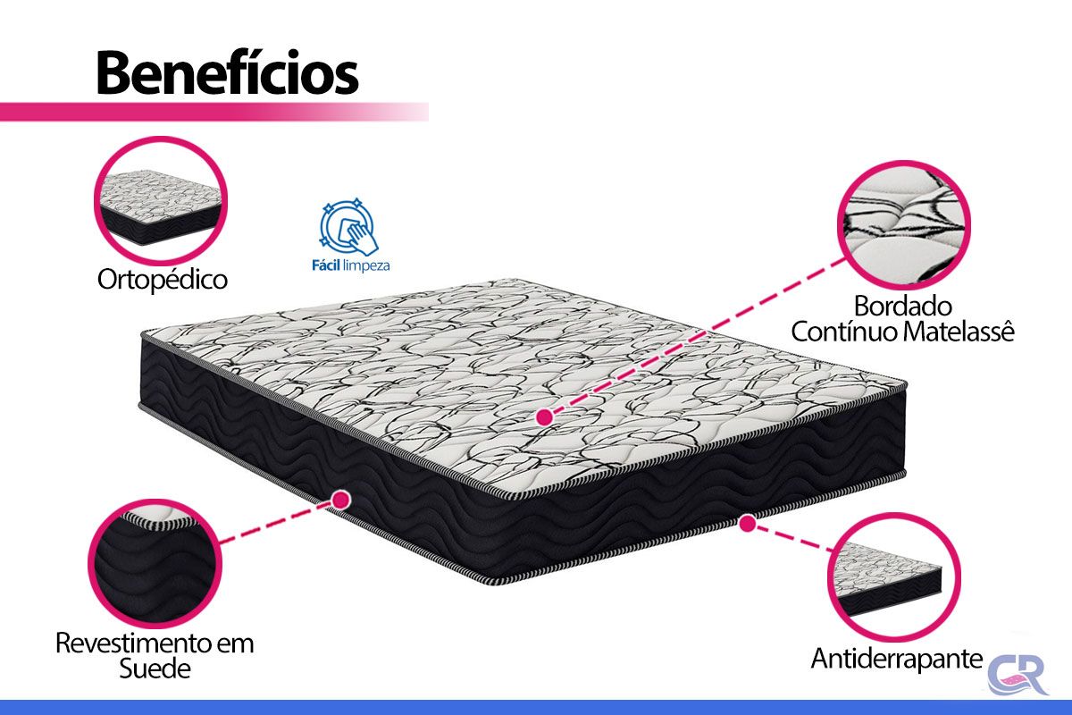 Colchão Ortopédico Ortobom D45 Airtech150 Colchão Ortopédico Ortobom D45 Airtech150