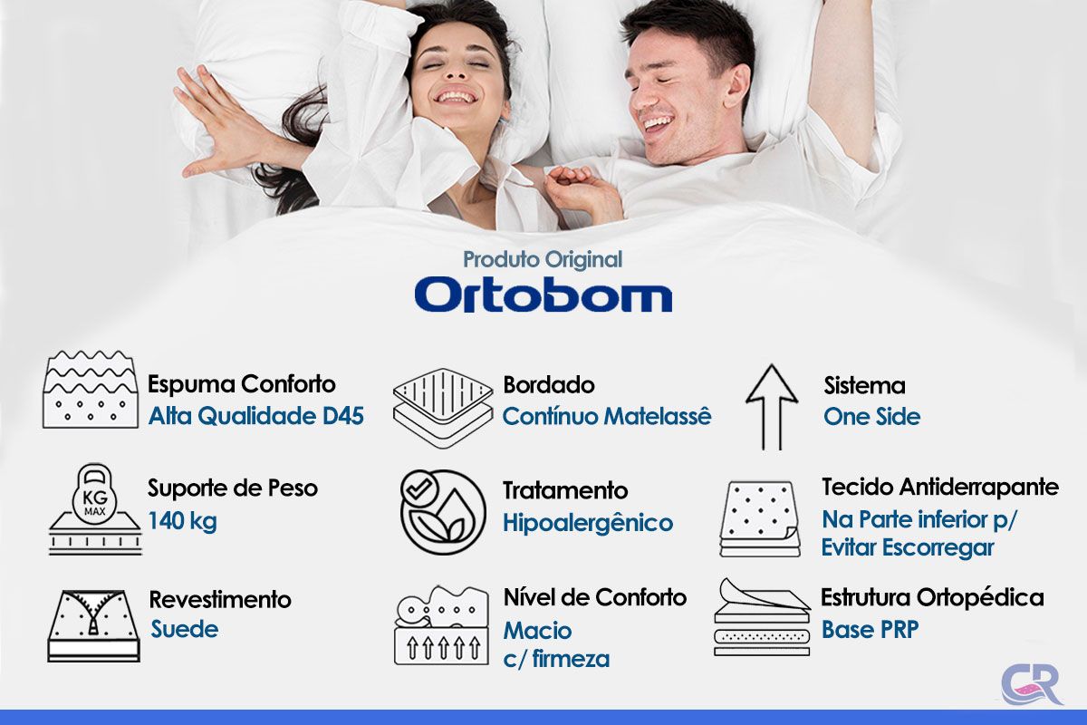 Colchão Ortopédico Ortobom D45 Airtech150 Colchão Ortopédico Ortobom D45 Airtech150