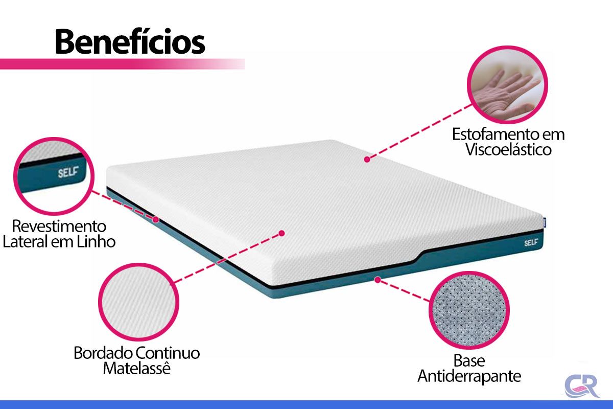Colchão D33 Ortobom HR Visco Gel Self Caixa