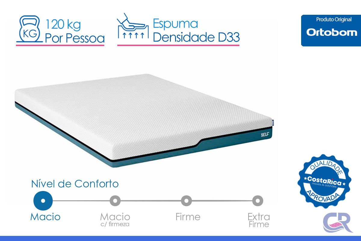 Colchão D33 Ortobom HR Visco Gel Self Caixa