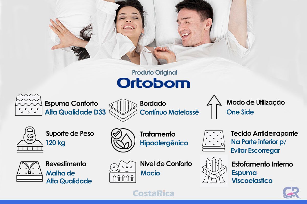 Colchão D33 Ortobom HR Visco Gel Self Caixa