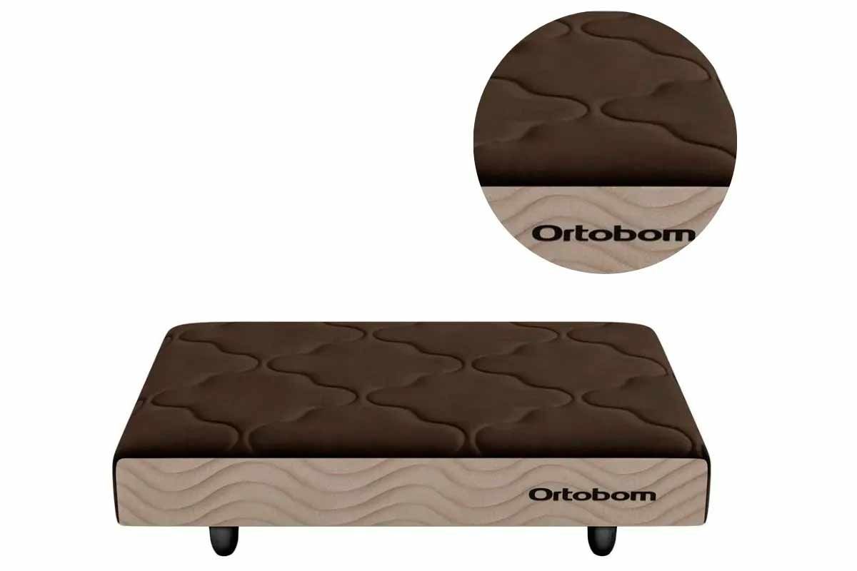 Cama Colchão p/ Cachorro e Gato Orto PET Bege Ortobom