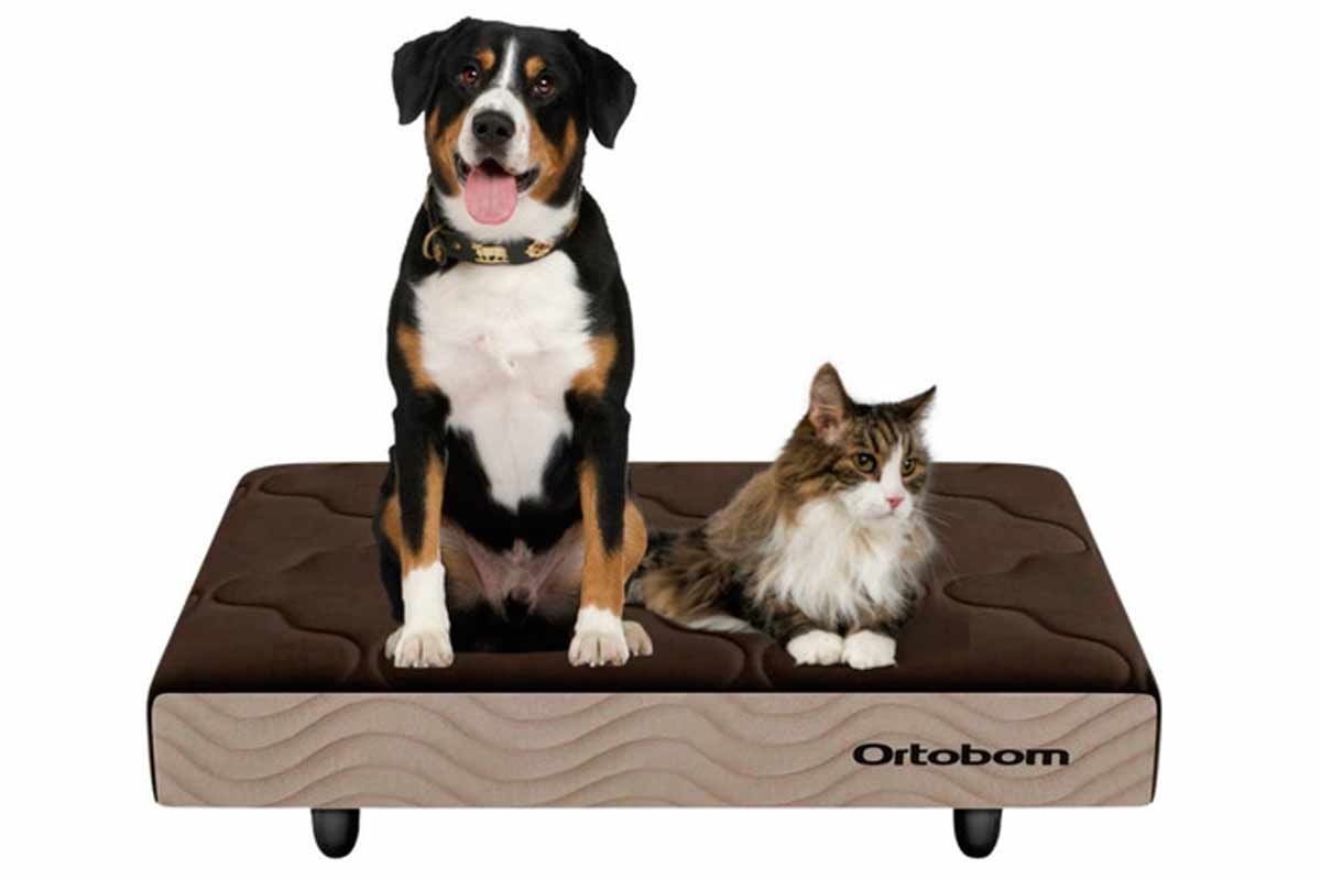 Cama Colchão p/ Cachorro e Gato Orto PET Bege Ortobom