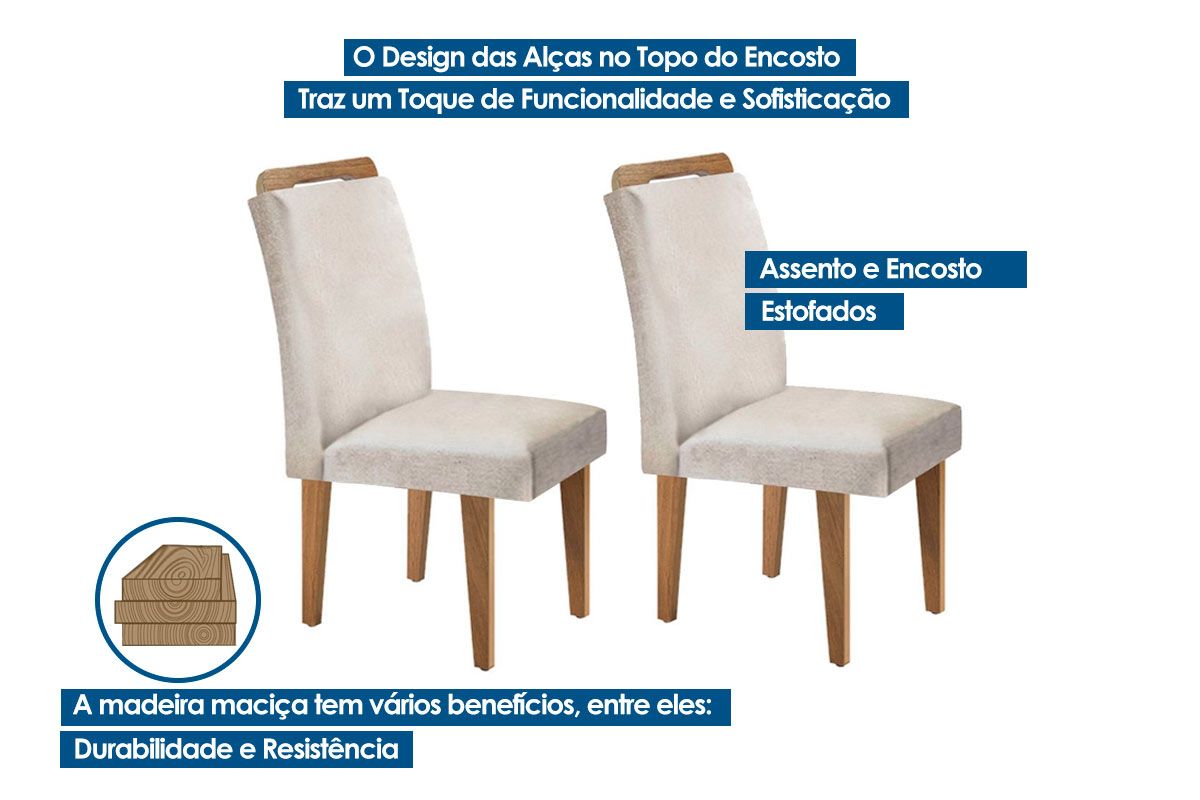 Cadeira Jantar Athenas Kit 2Un Rufato Cadeira Jantar Athenas Kit 2Un Rufato