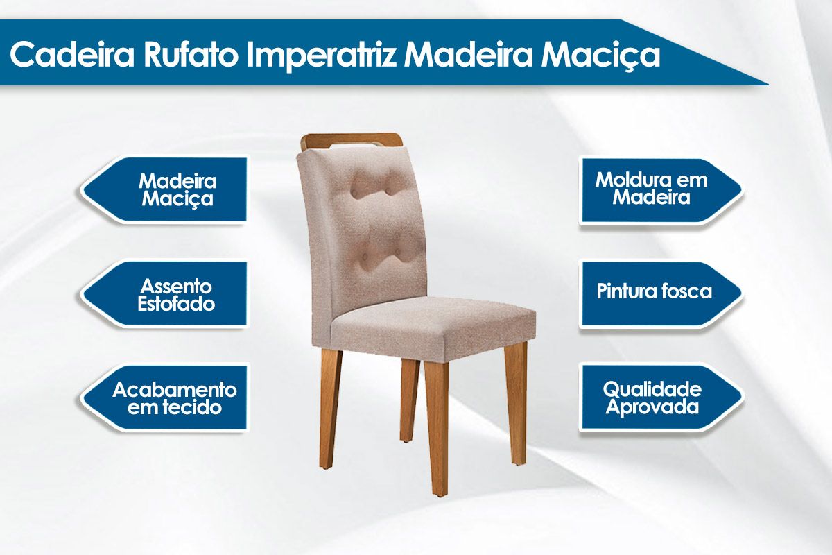 Cadeira Jantar Imperatriz Kit 2Un Rufato Cadeira Jantar Imperatriz Kit 2Un Rufato