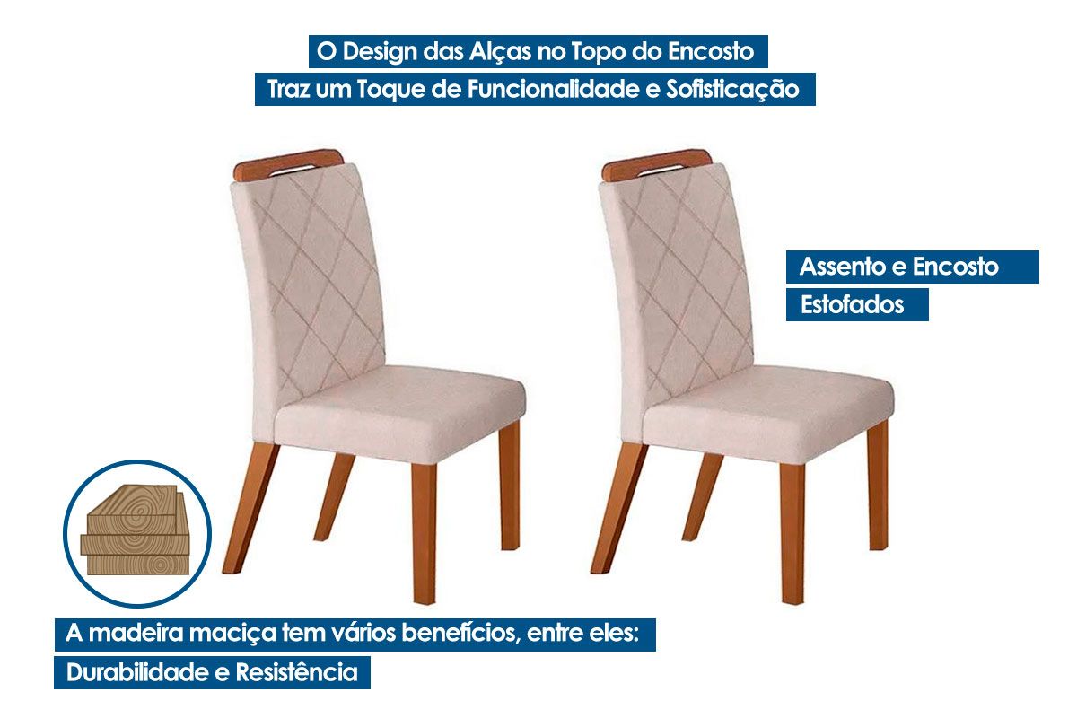 Cadeira Jantar Melissa Kit 2Un Rufato