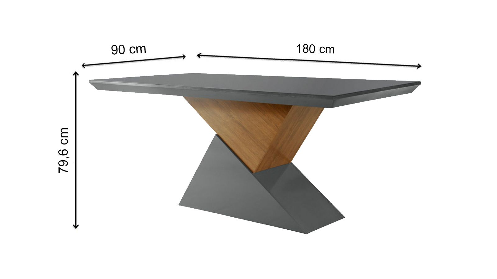 Mesa Jantar Dubai c/Tampo MDF 180cm Rufato