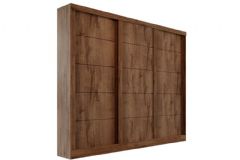 Guarda Roupa Casal 3 Portas de Correr e 4 Gavetas Capri Bianchi