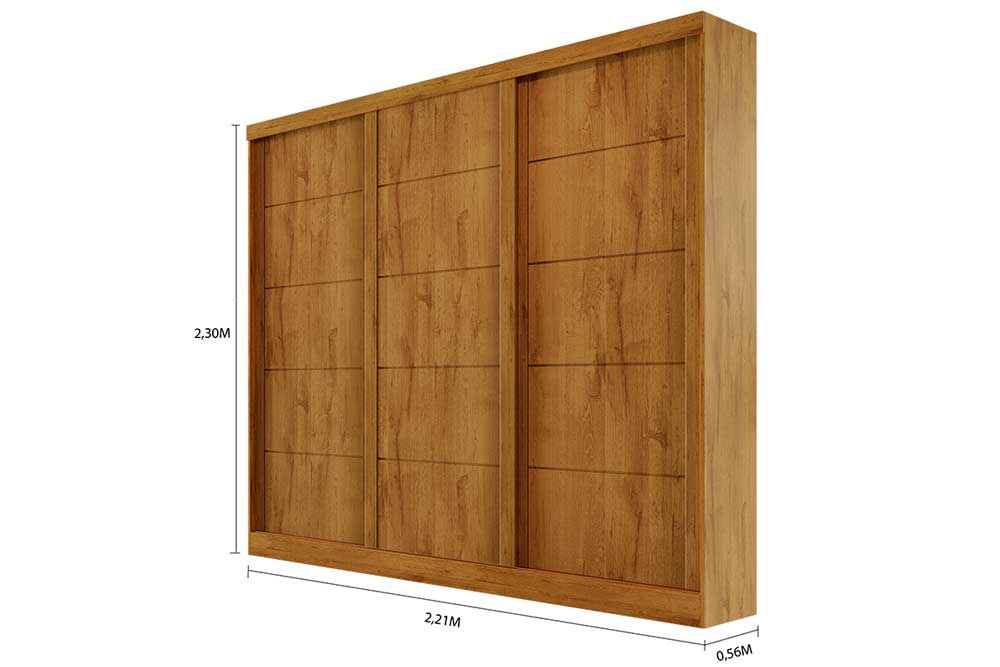 Guarda Roupa Casal 3 Portas de Correr e 4 Gavetas Capri Bianchi Guarda Roupa Casal 3 Portas de Correr e 4 Gavetas Capri Bianchi