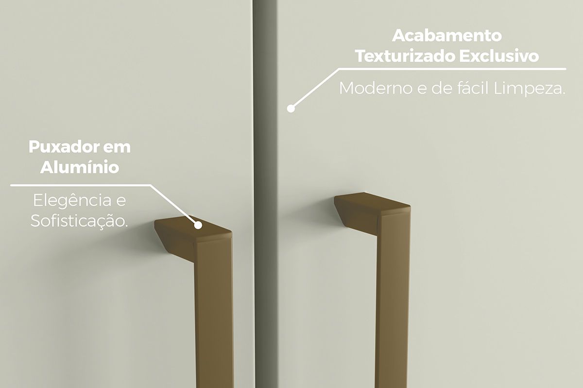 Modulado de Quarto 2 Portas c/Espelho MC09 Seletto Henn Modulado de Quarto 2 Portas c/Espelho MC09 Seletto Henn
