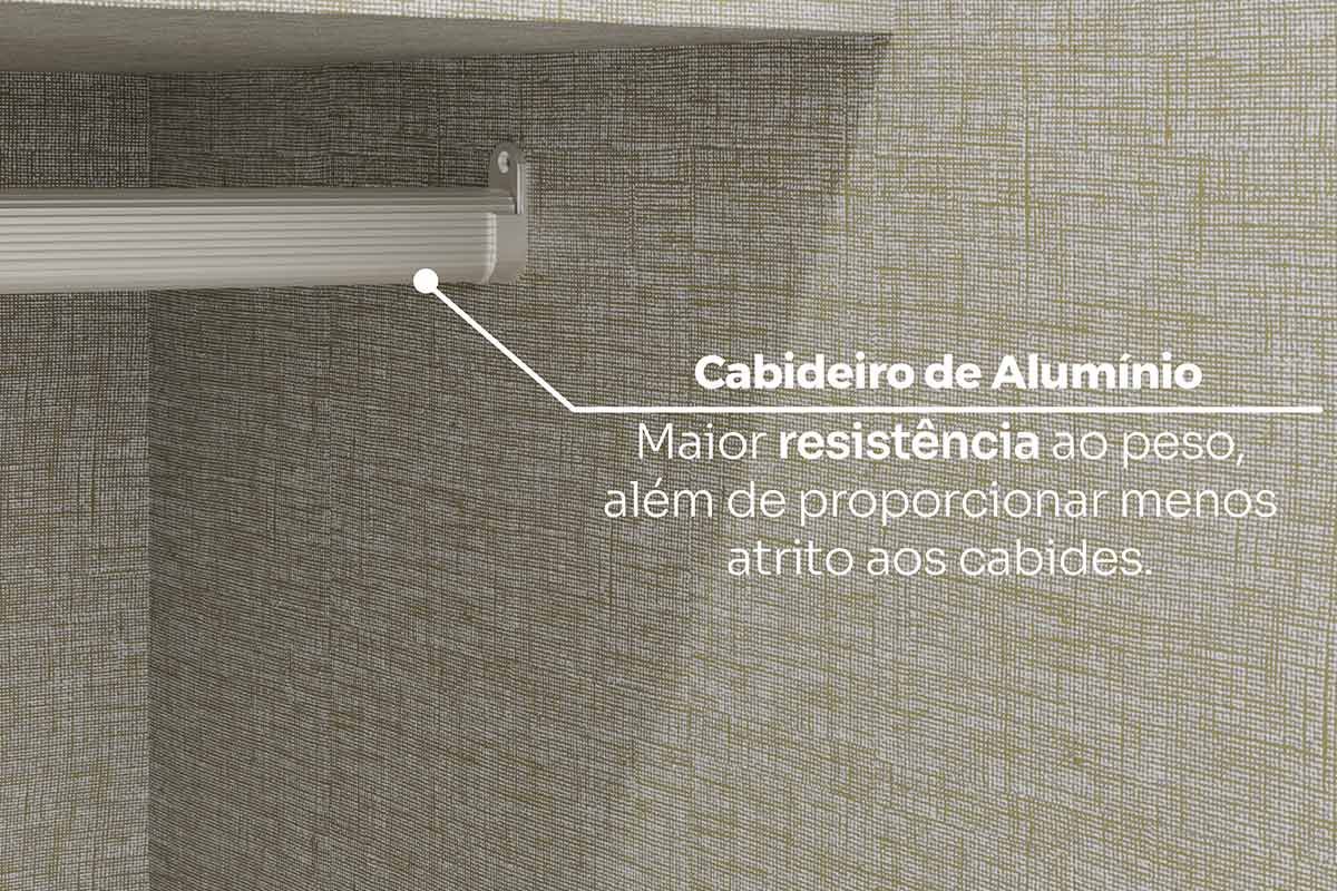 Modulado de Quarto 2 Portas c/Espelho MC09 Seletto Henn Modulado de Quarto 2 Portas c/Espelho MC09 Seletto Henn