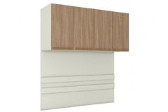 Modulado de Quarto Armário Ponte Aéreo Casal MC11 Seletto c/4 Portas Henn