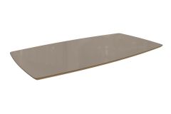 Tampo Mesa MDF/Vidro TA52 Jantar 170cm Kappesberg - Nogueira/Bronze