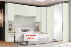 Quarto Modulado Casal Seletto 5 Peças (1Ponte+1GRoupa+1Closet+2Complementos) QM01 - Henn