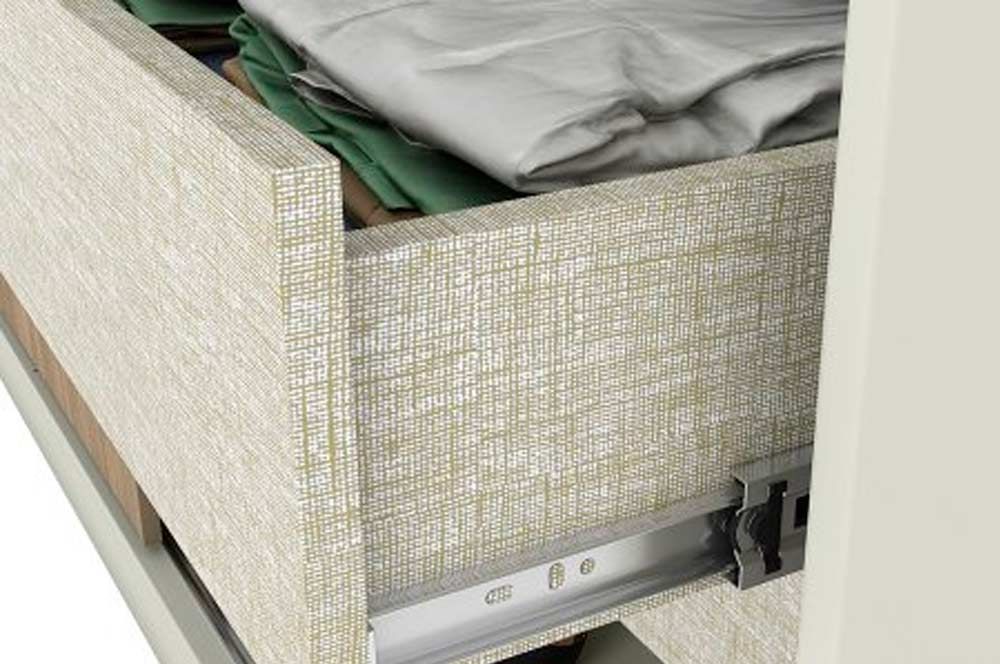 Modulado de Quarto Seletto 6 Peças (1 Ponte + 1 Closet + 2 G Roupas + 2 Complementos) QMH06 - Henn