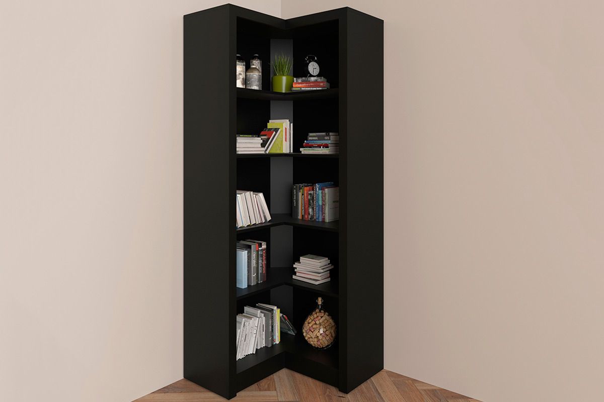 Modulado de Quarto ME4132 de Canto c/4 Prateleiras Tecno Mobili