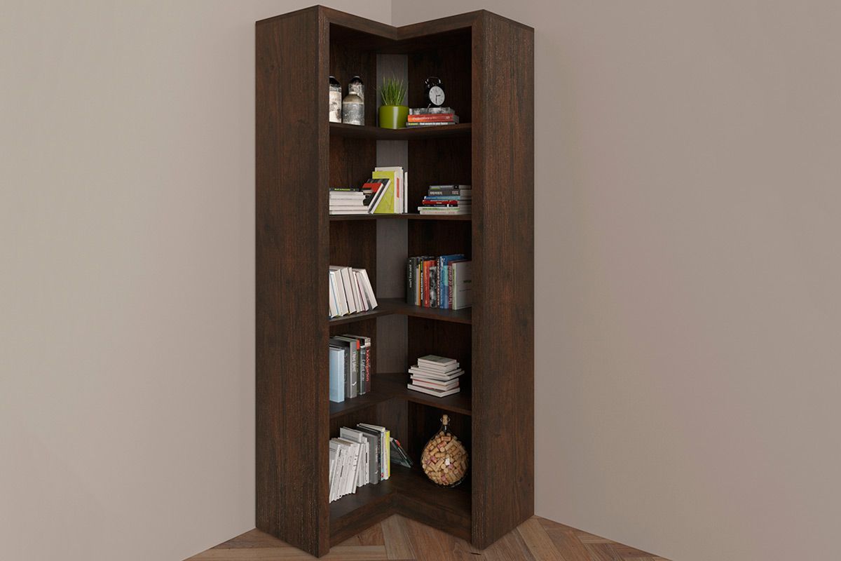 Modulado de Quarto ME4132 de Canto c/4 Prateleiras Tecno Mobili