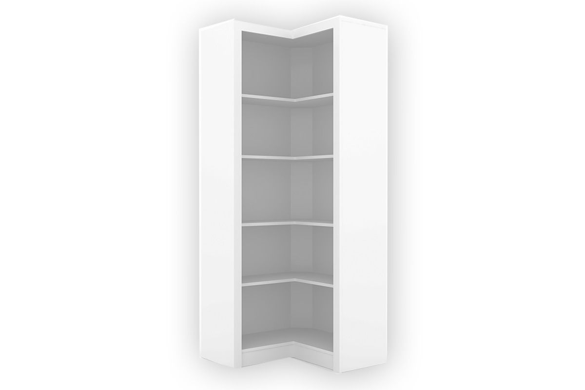 Modulado de Quarto ME4132 de Canto c/4 Prateleiras Tecno Mobili