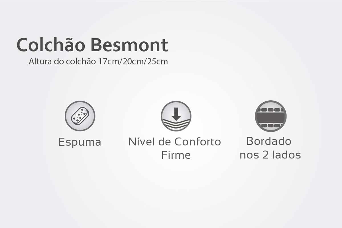 Colchão Ortopédico Herval D65 Besmont Colchão Ortopédico Herval D65 Besmont