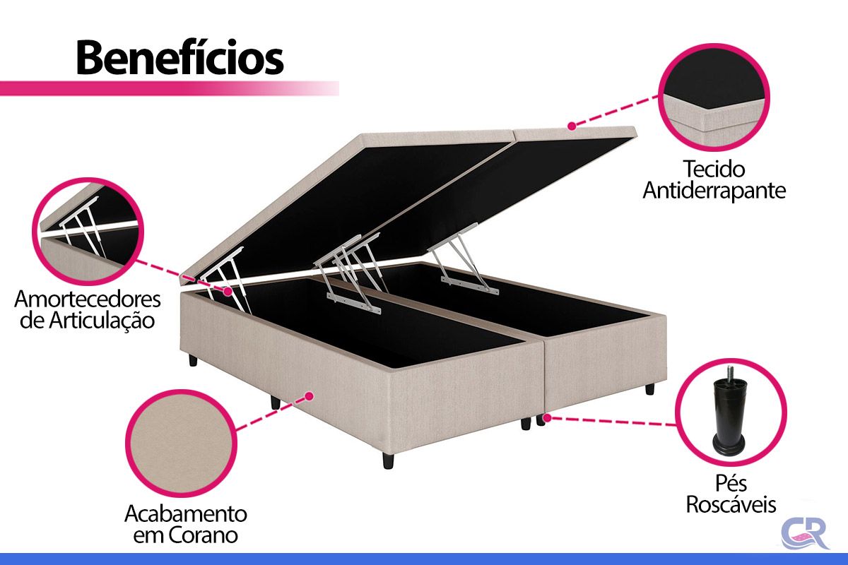 Cama Box Baú Filhão Corano Clean