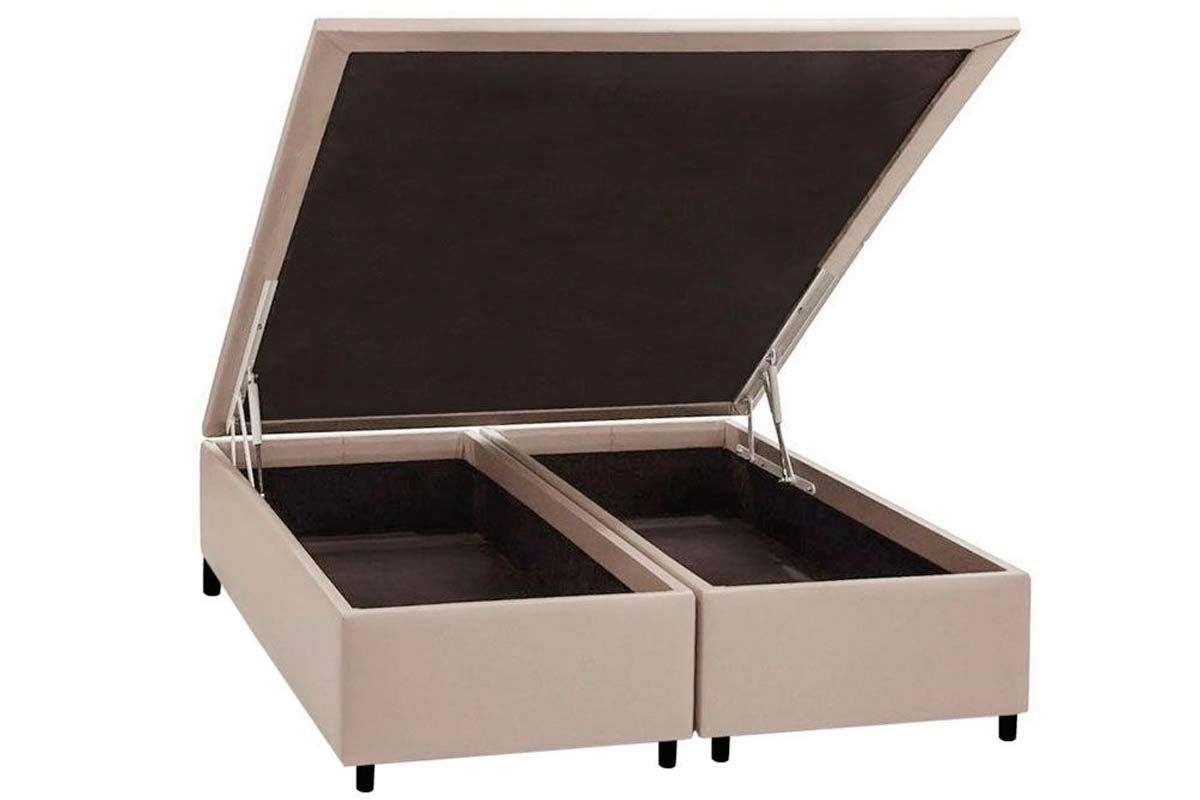 Cama Box Baú Universal Courano Clean  - Costa RicaCama Box Queen Size - 1,58x1,98x0,35 - Sem Colchão 