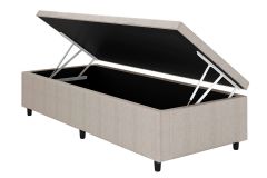 Cama Box Baú Filhão Corano Clean - Solteiro - 88x188x35