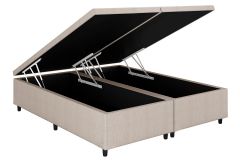 Cama Box Baú Filhão Corano Clean - Queen - 158x198x35