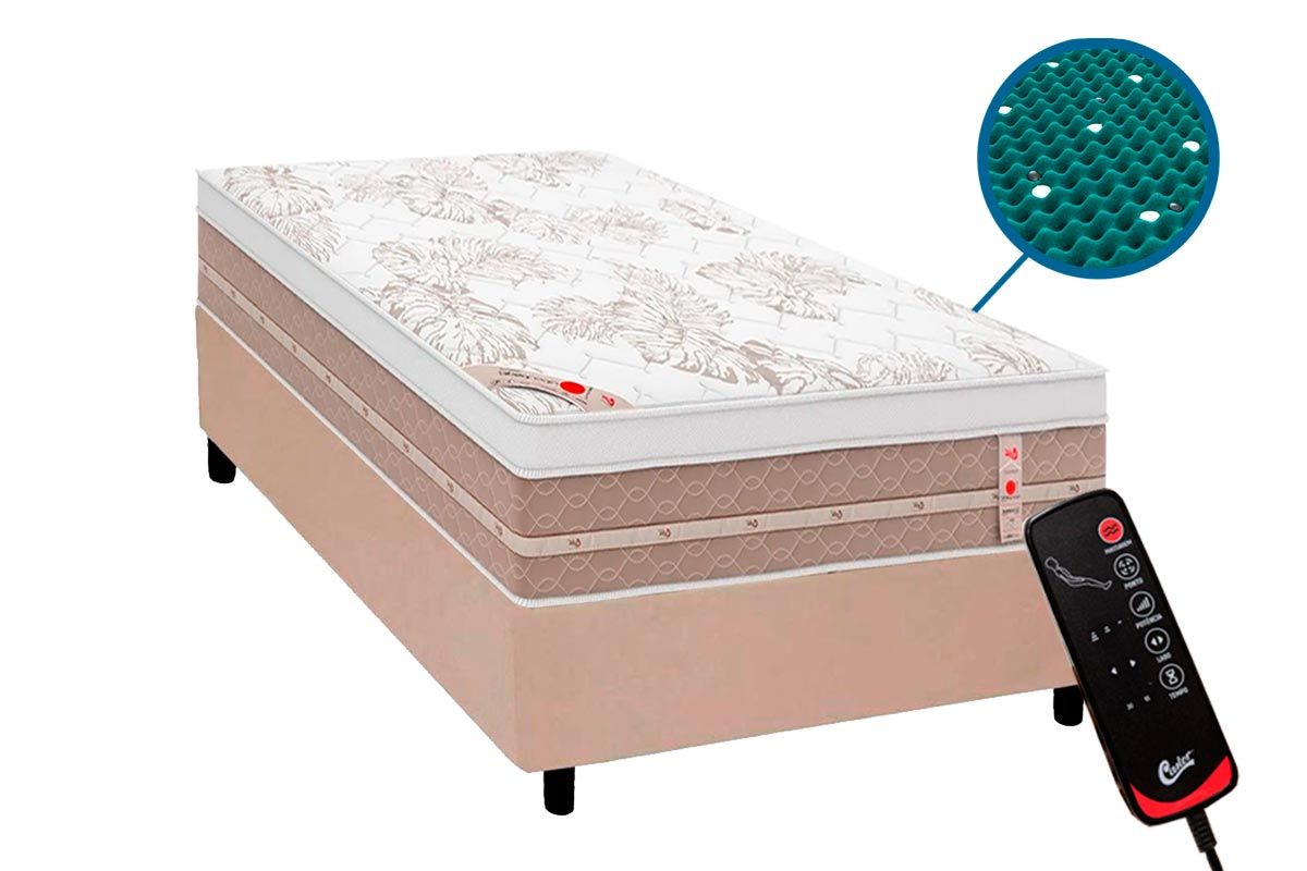 Colchão Magnético c/Massagem Castor NiponpedicSolteiro - 88x188x32 Colchão Magnético c/Massagem Castor NiponpedicSolteiro - 88x188x32
