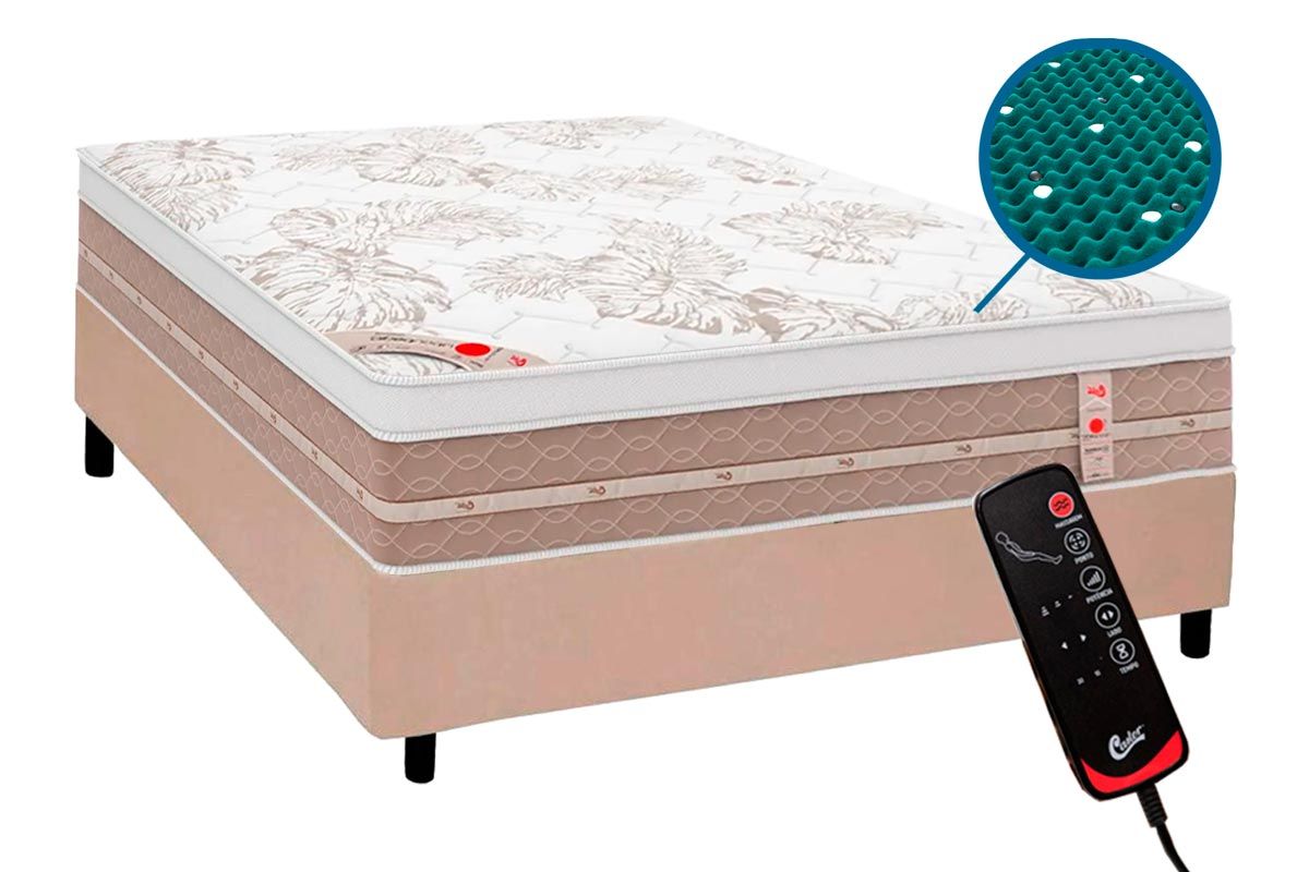Colchão Magnético c/Massagem Castor NiponpedicCasal - 138x188x32 Colchão Magnético c/Massagem Castor NiponpedicCasal - 138x188x32