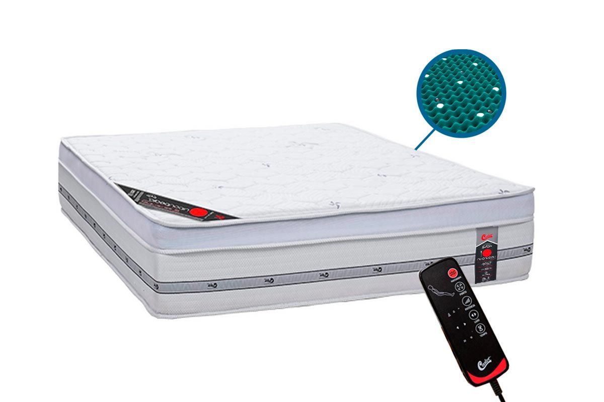Colchão Magnético c/Massagem Castor NiponpedicCasal - 138x188x33 Colchão Magnético c/Massagem Castor NiponpedicCasal - 138x188x33