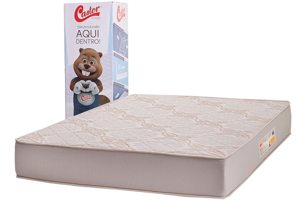 Colchão Molas Ensacadas Castor Comfort na Caixa Colchão Molas Ensacadas Castor Comfort na Caixa