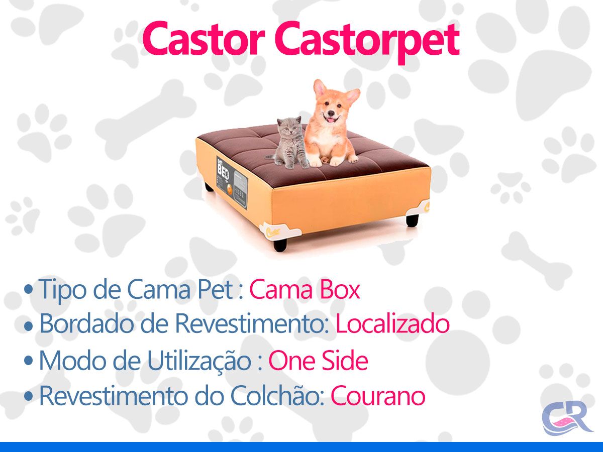 Cama Colchão p/ Cachorro e Gato PET Bege Castor Cama Colchão p/ Cachorro e Gato PET Bege Castor