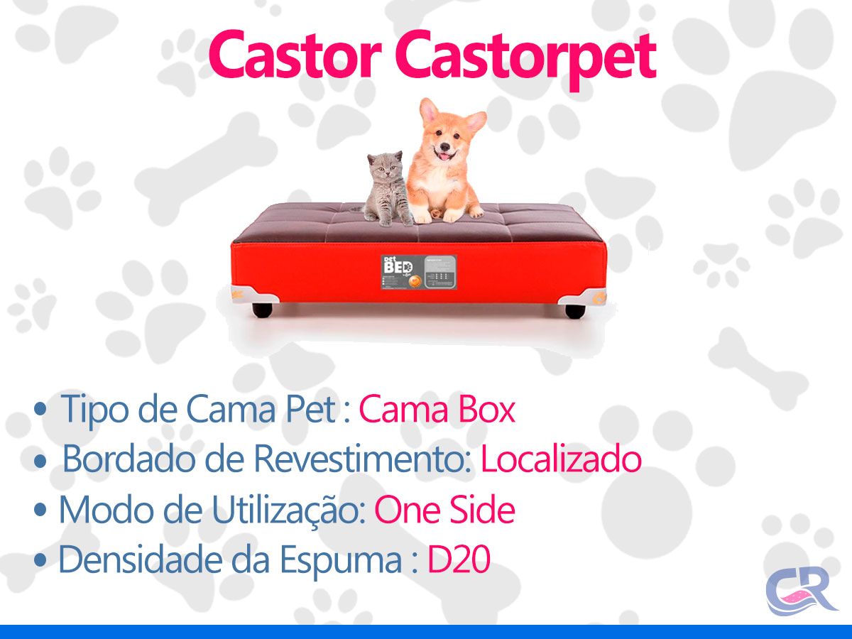 Cama Colchão p/ Cachorro e Gato PET Marrom Castor