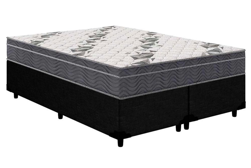Cama Box CRC +Colchão Ortopédico Airtech100 Ortobom