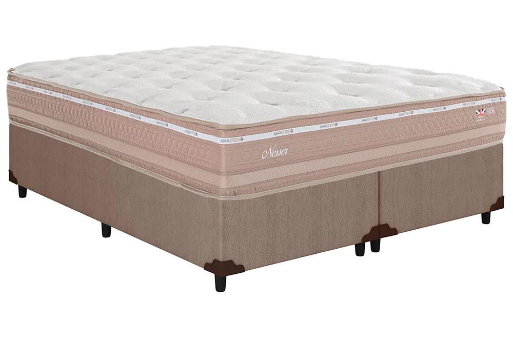 Cama Box CRC +Colchão Molas Nesser Herval