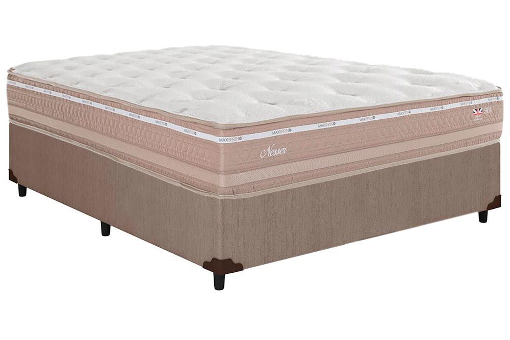 Cama Box CRC +Colchão Molas Nesser Herval