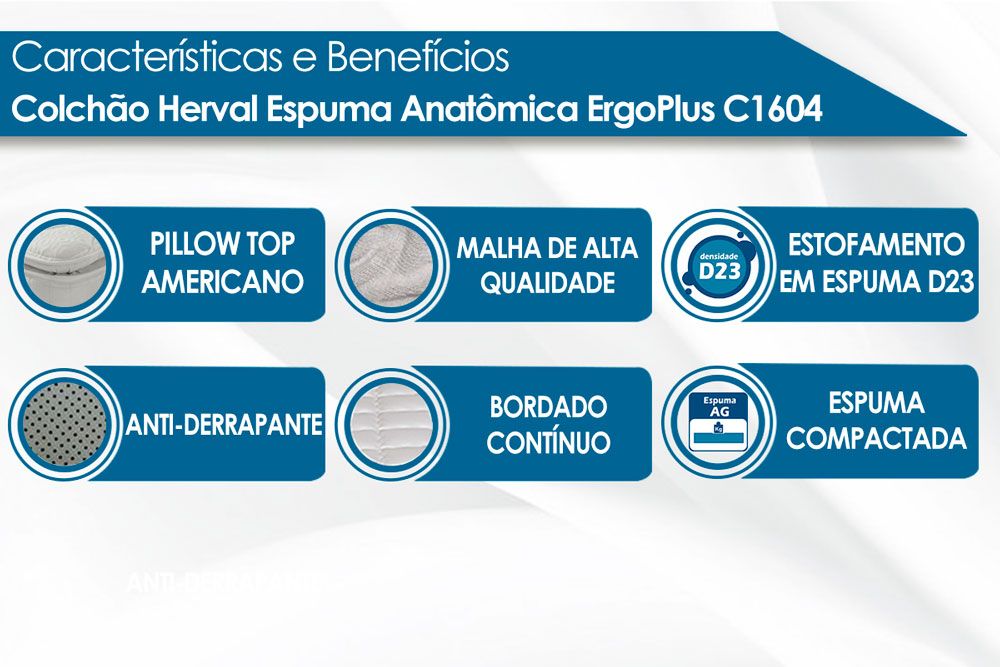 Cama Box CRC +Colchão Ortopédico Santorini Herval