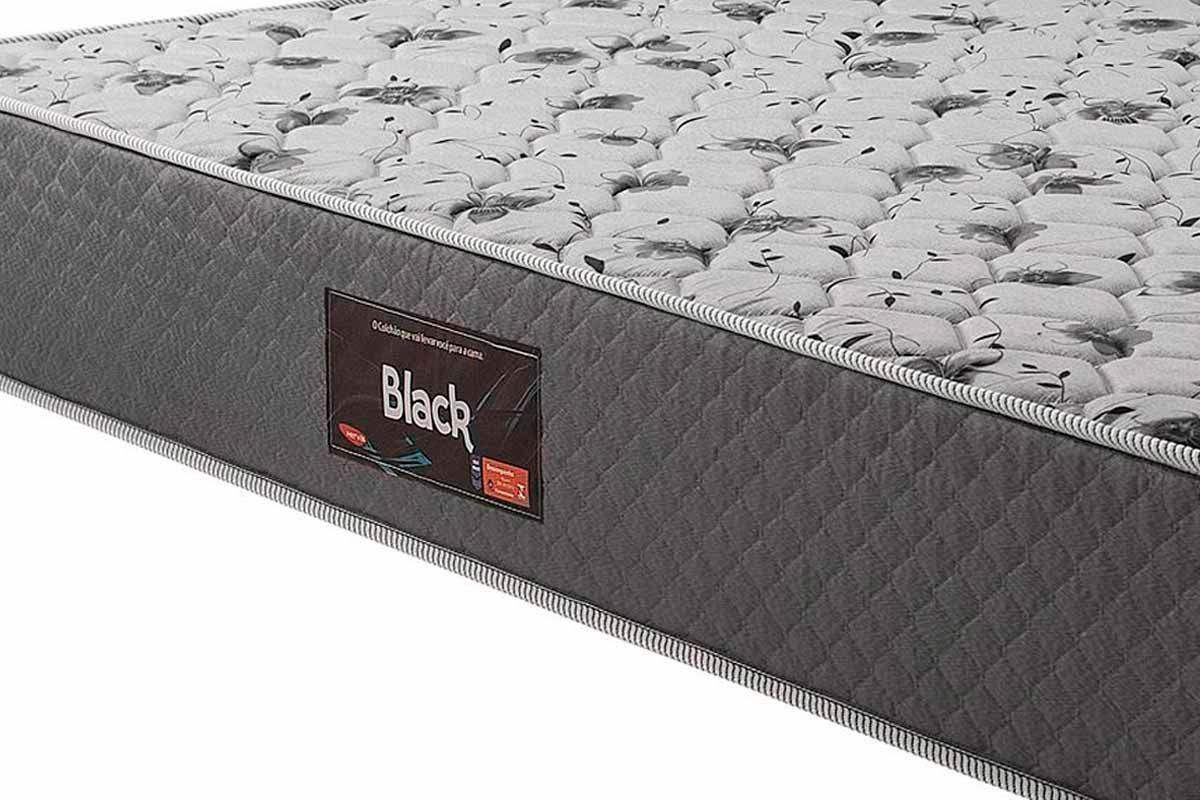 Cama Box CRC +Colchão Ortopédico Black Herval