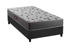 Cama Box Filhão +Colchão Ortopédico D65 Black Herval
