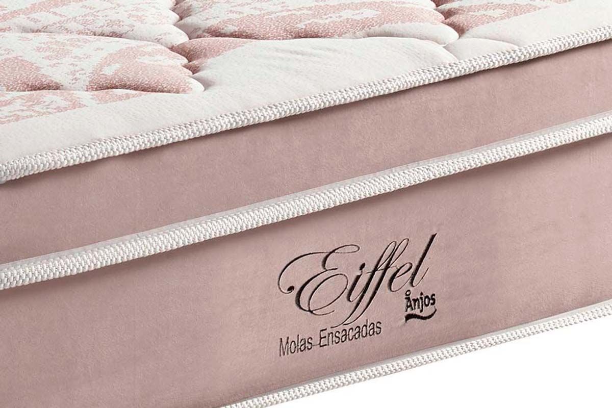 Cama Box CRC +Colchão Molas Eiffel Anjos