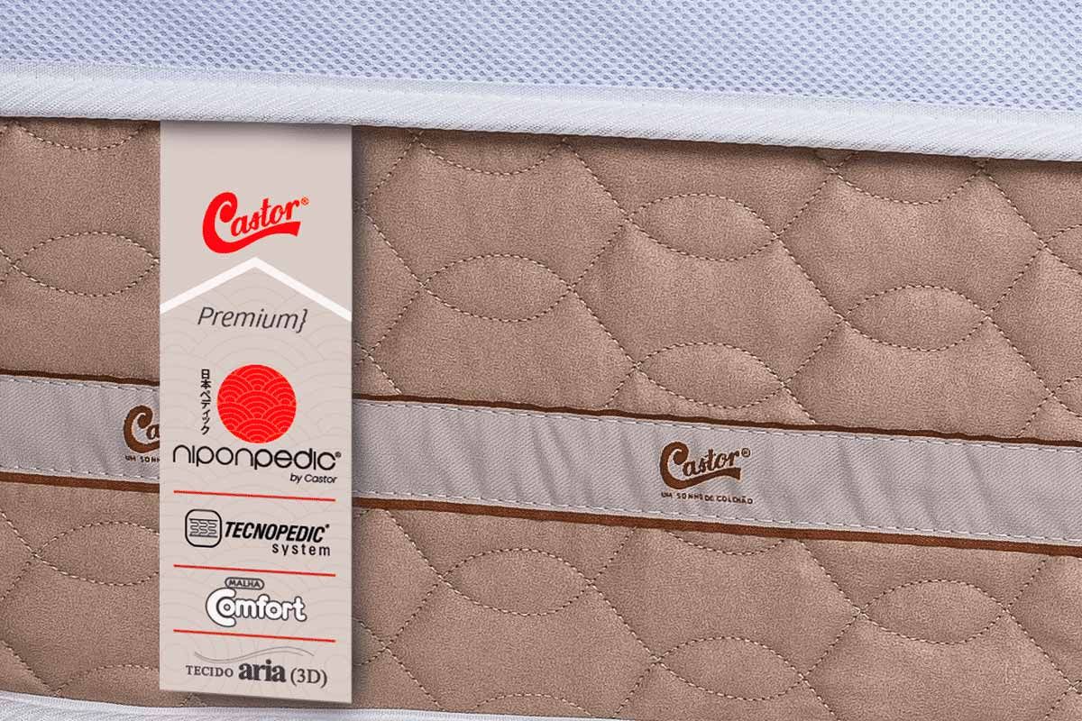 Cama Box CRC +Colchão c/Massagem Niponpedic Castor