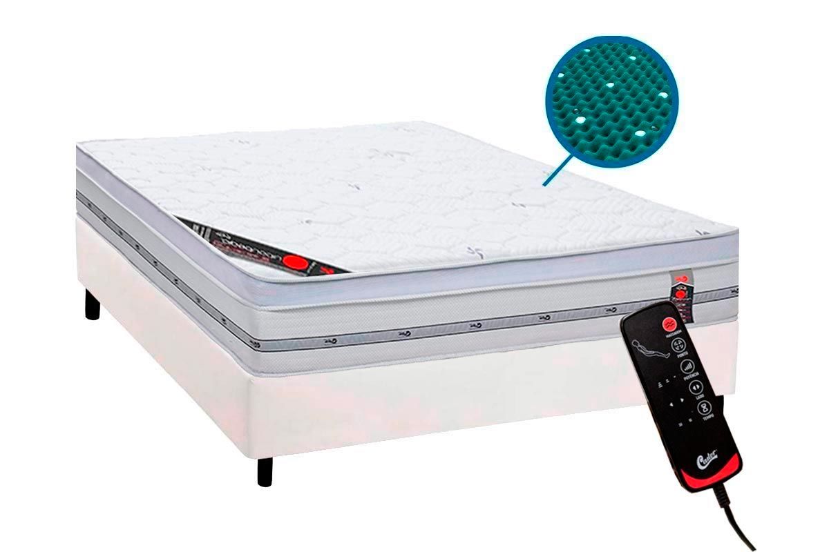 Cama Box CRC +Colchão c/Massagem Niponpedic Castor