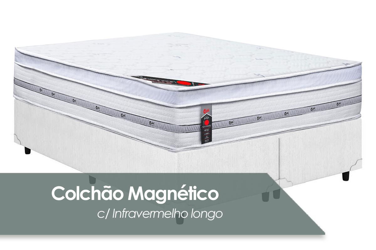 Cama Box CRC +Colchão Magnético Gold Star Castor