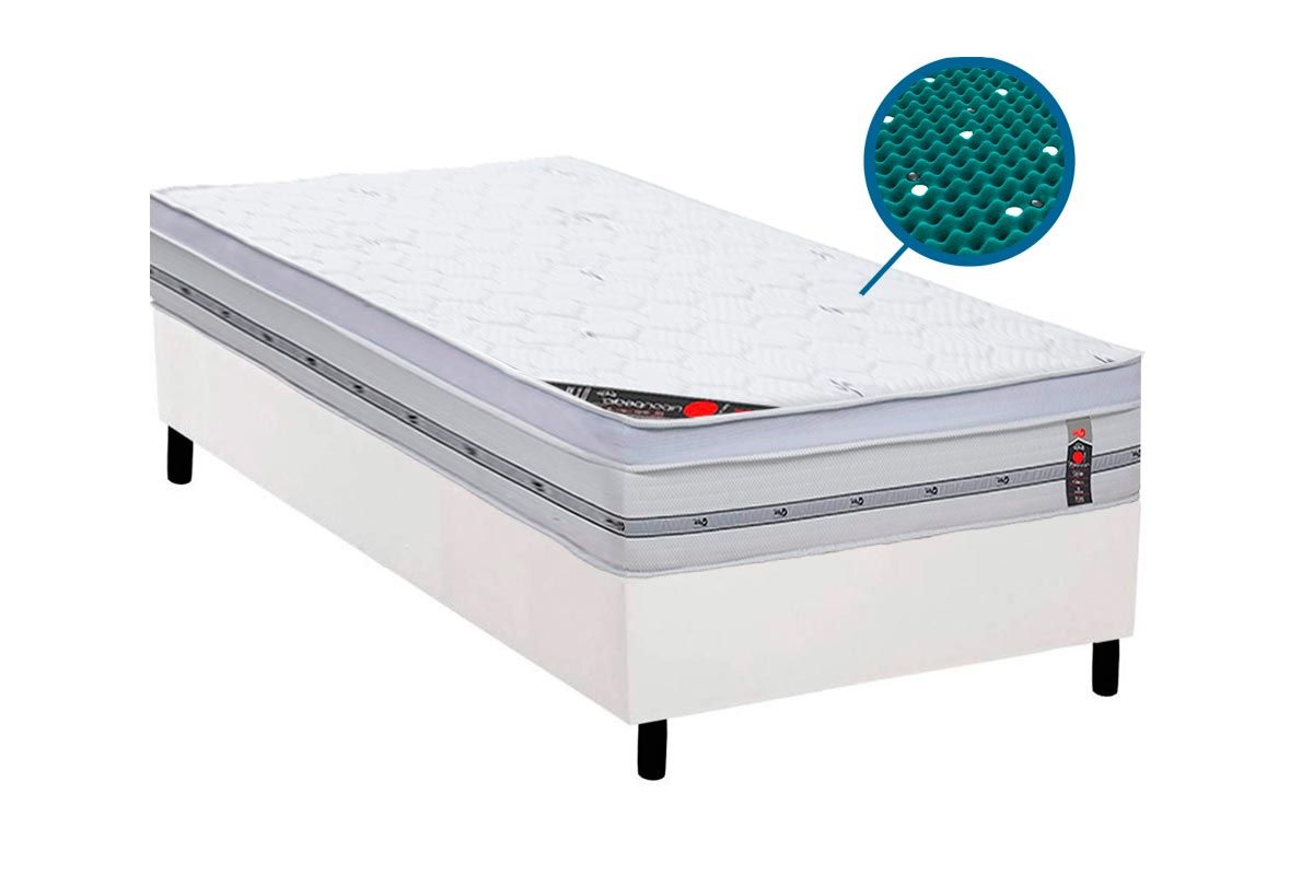 Cama Box CRC +Colchão Magnético Gold Star Castor