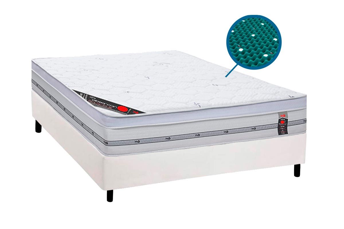 Cama Box CRC +Colchão Magnético Gold Star Castor