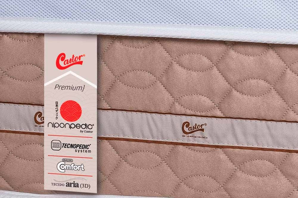 Cama Box CRC +Colchão c/Massagem Niponpedic Castor