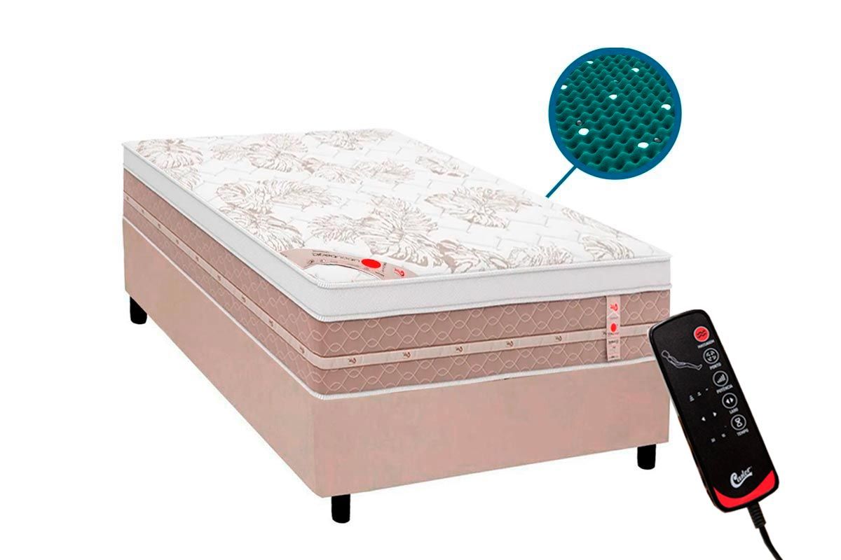 Cama Box CRC +Colchão c/Massagem Niponpedic Castor