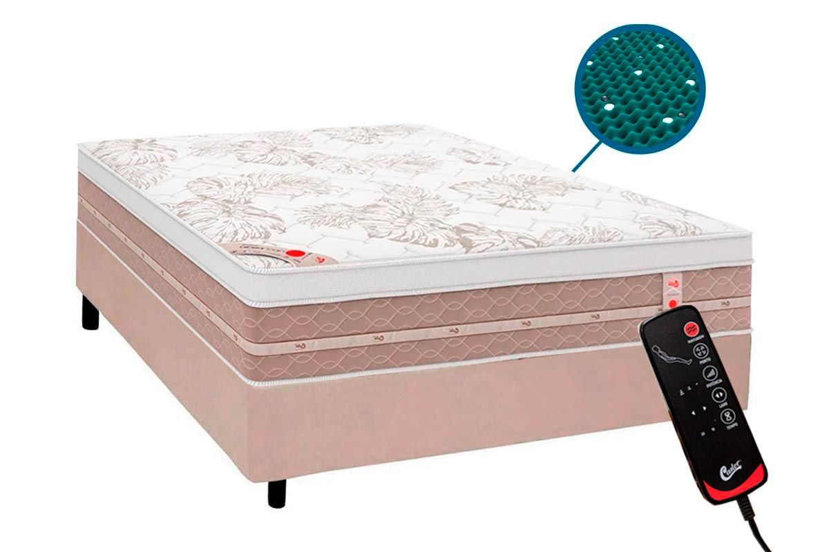 Cama Box CRC +Colchão c/Massagem Niponpedic Castor