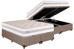 Cama Box Baú Filhão +Colchão Molas Kiev Herval